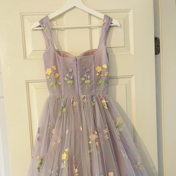 Teuta Matoshi Violet Blooms Terrace dress - Picture 3 of 7